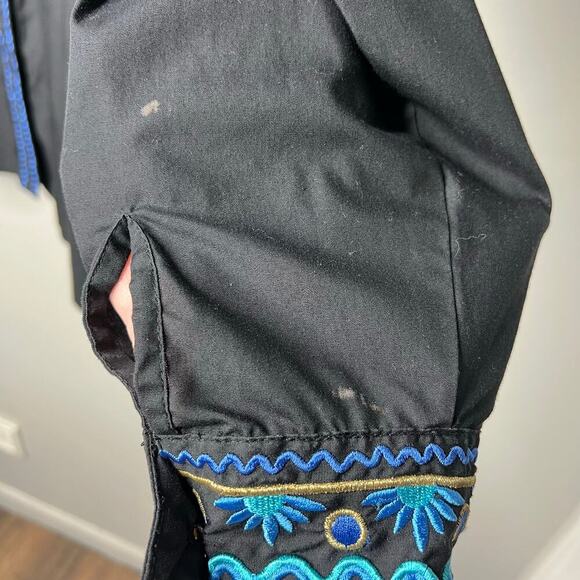 Bob Mackie Wearable Art Women's Western Embroidered Button Up Shirt Size XL Boho - Picture 8 of 10